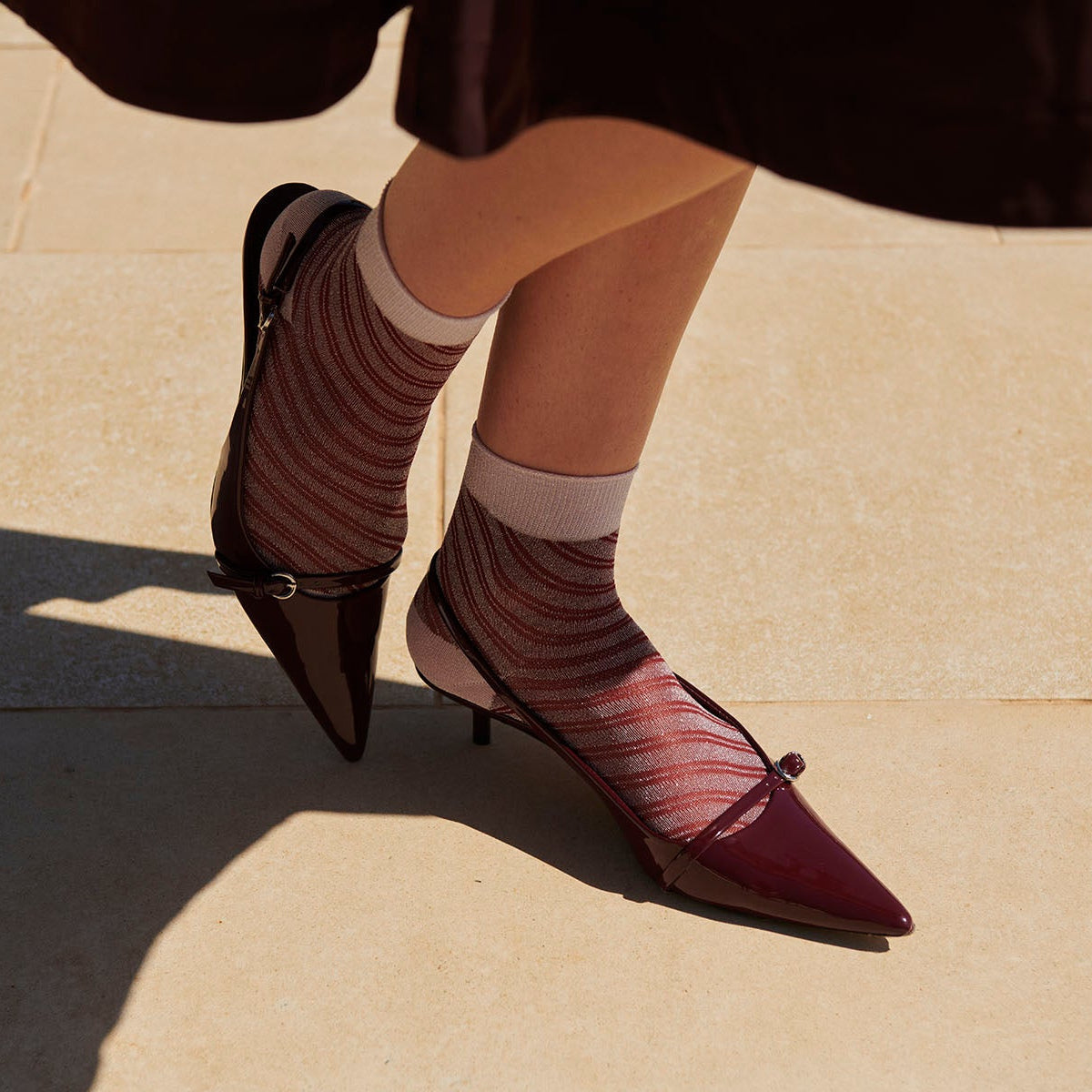 Kurze Glitzersocken Elisa