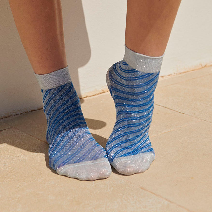 Kurze Glitzersocken Elisa