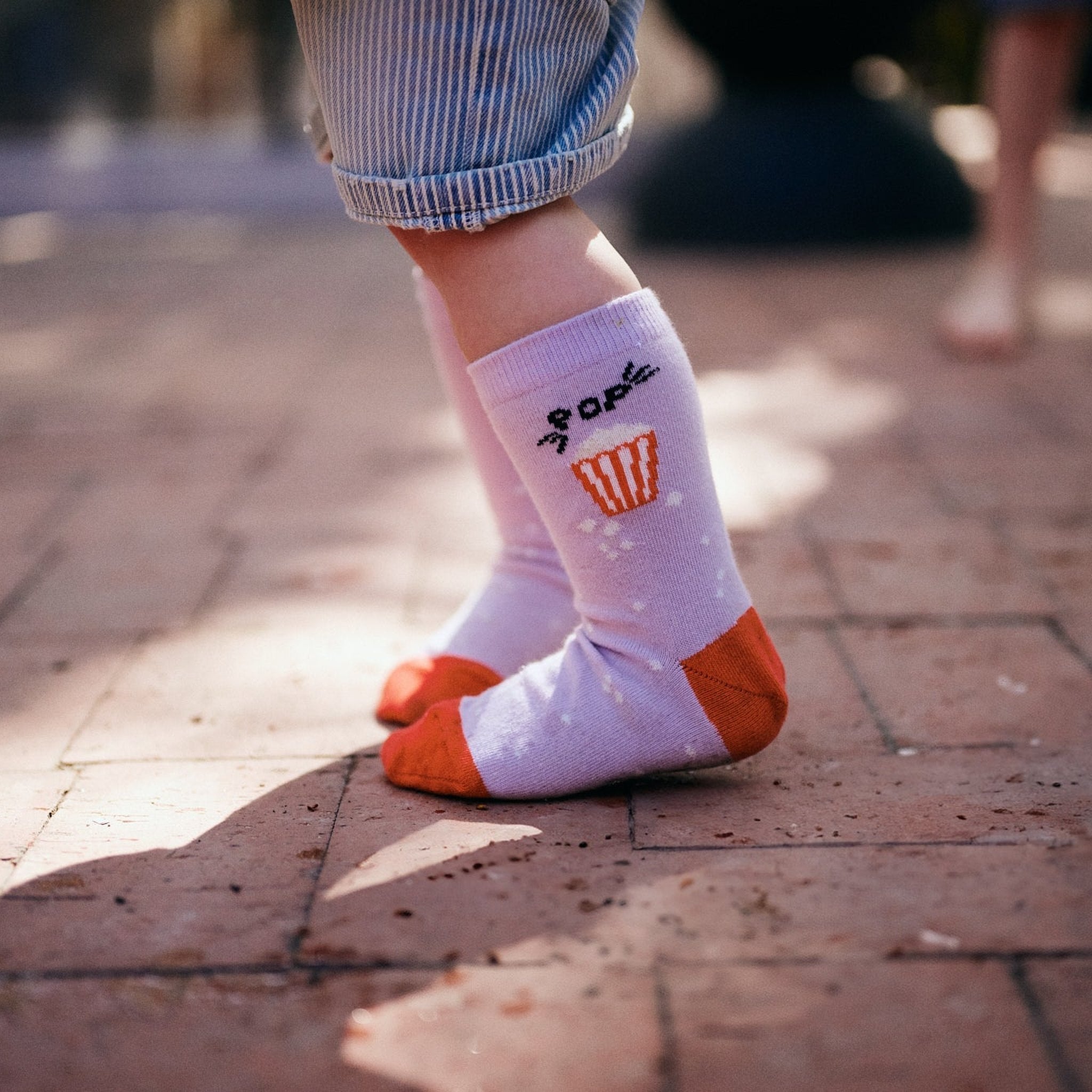 Popcorn-Socken