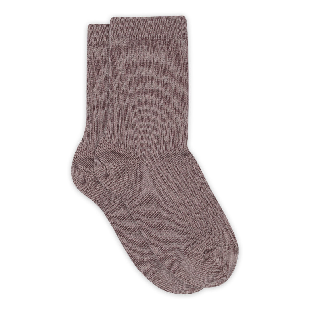 Wollrippsocken
