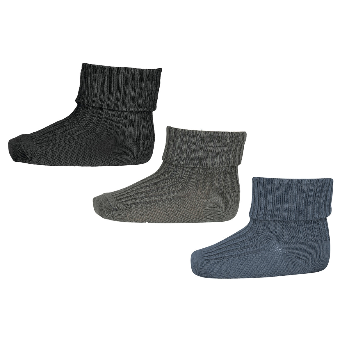 Wollripp-Babysocken - 3er-Pack