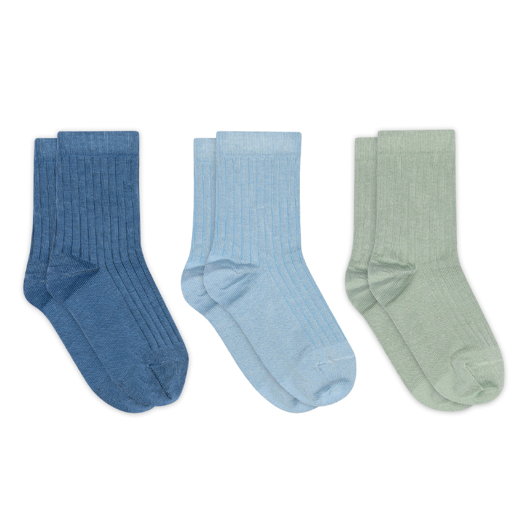 Baumwollrippsocken - 3er-Pack