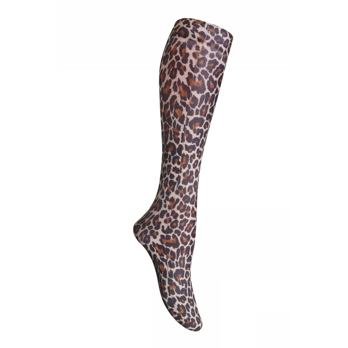 Kniestrümpfe mit Leopardenmuster