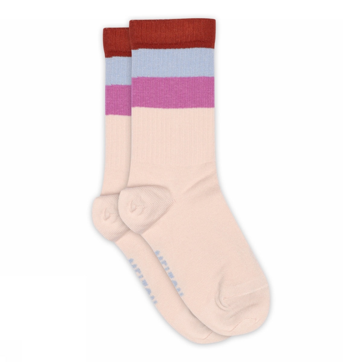 Socken mit breiten Streifen