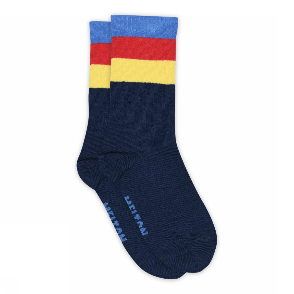 Socken mit breiten Streifen