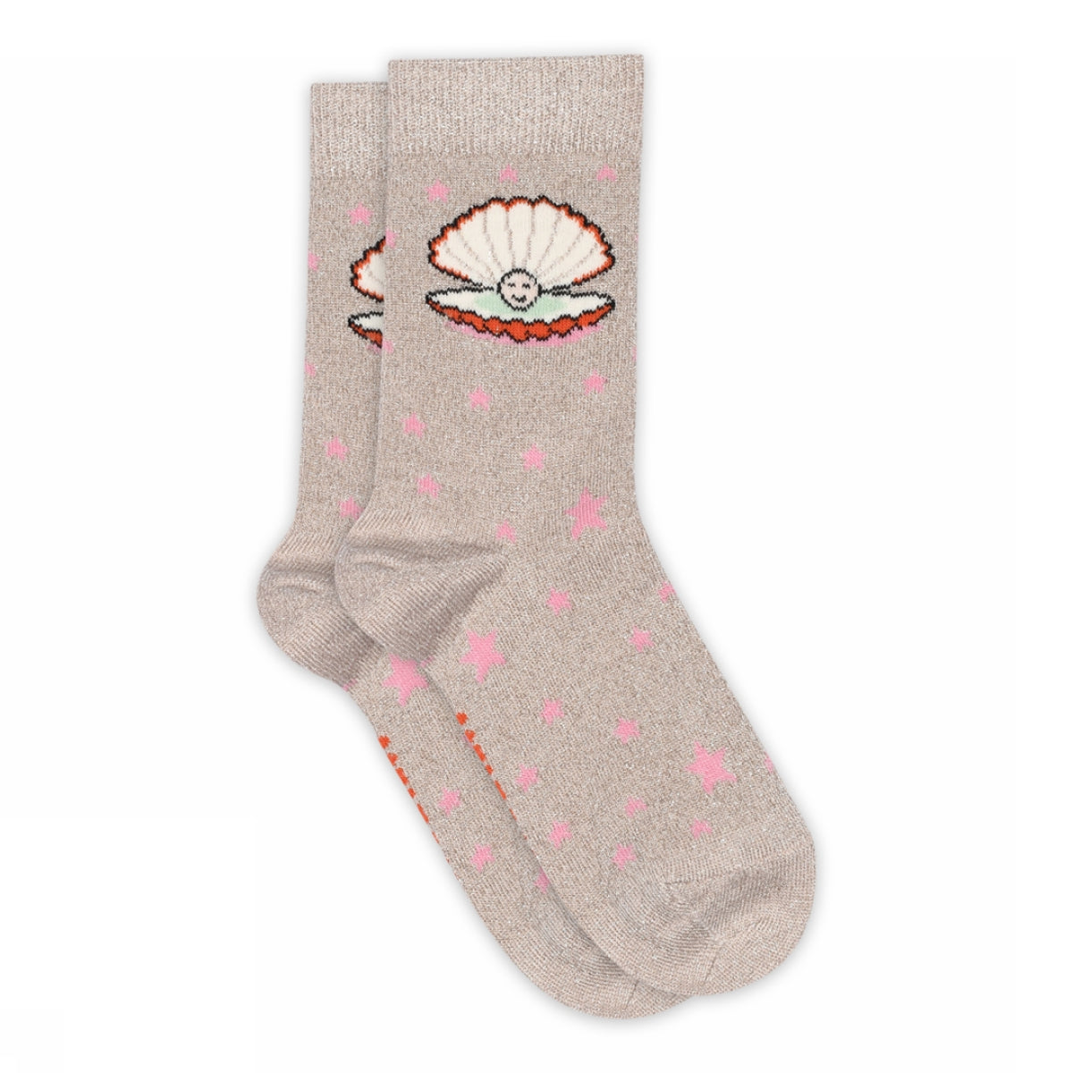 Glitzersocken aus Muscheln