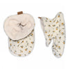 Floral textile slipper