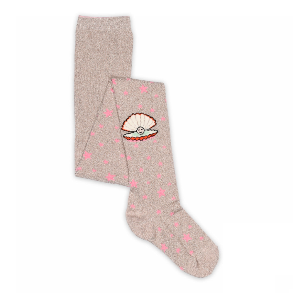 Strumpfhose mit Muschelglitzer