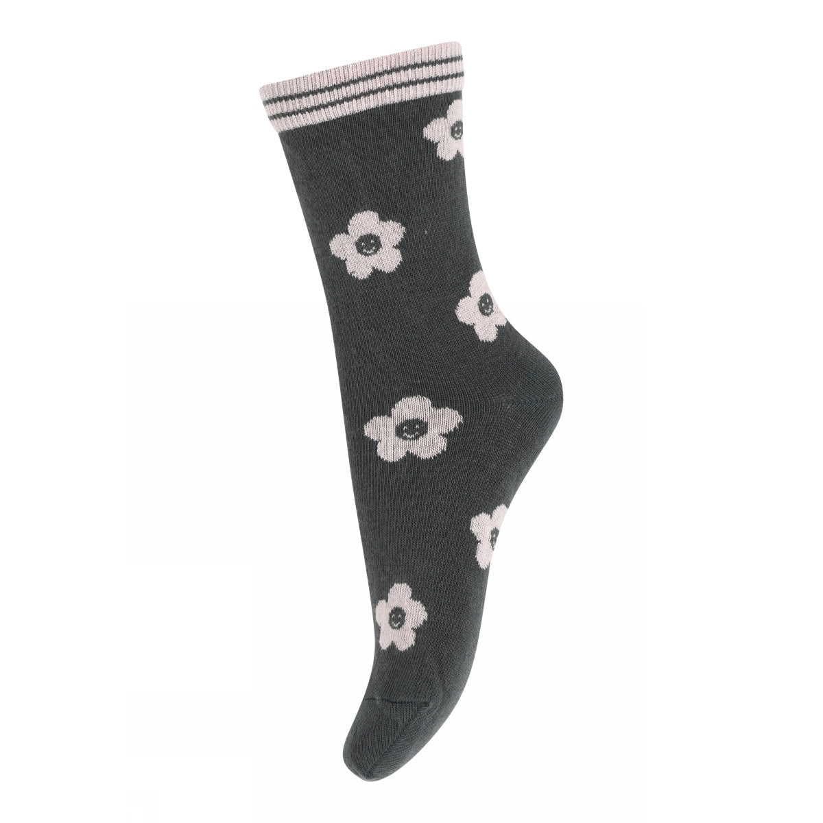 Lächelnde Blumensocken