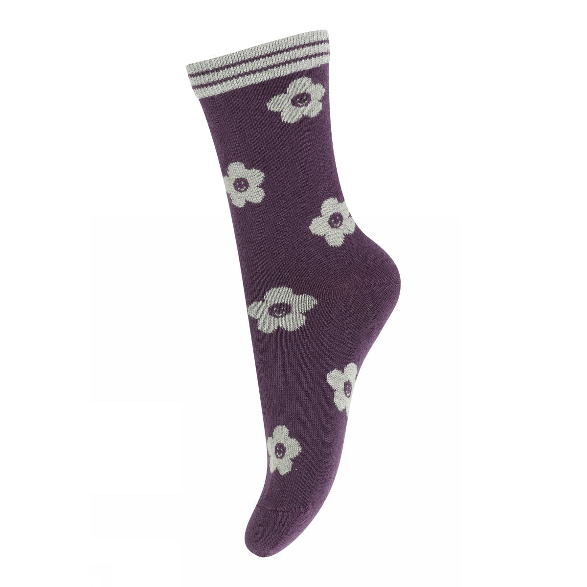 Lächelnde Blumensocken