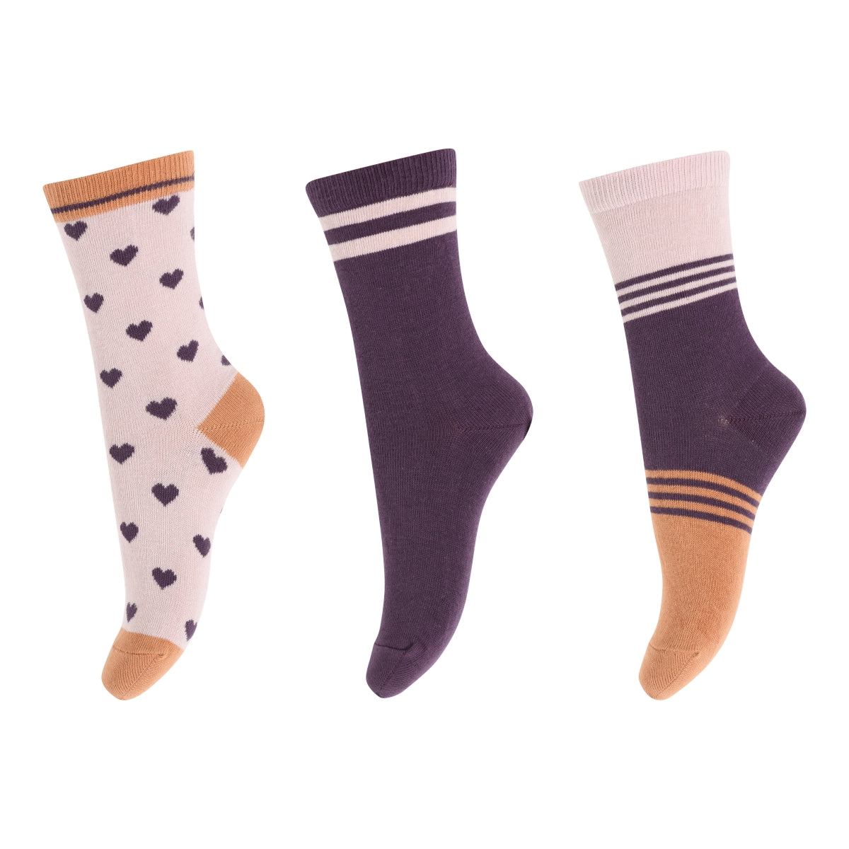 Socken mit Herzen im 3er-Pack