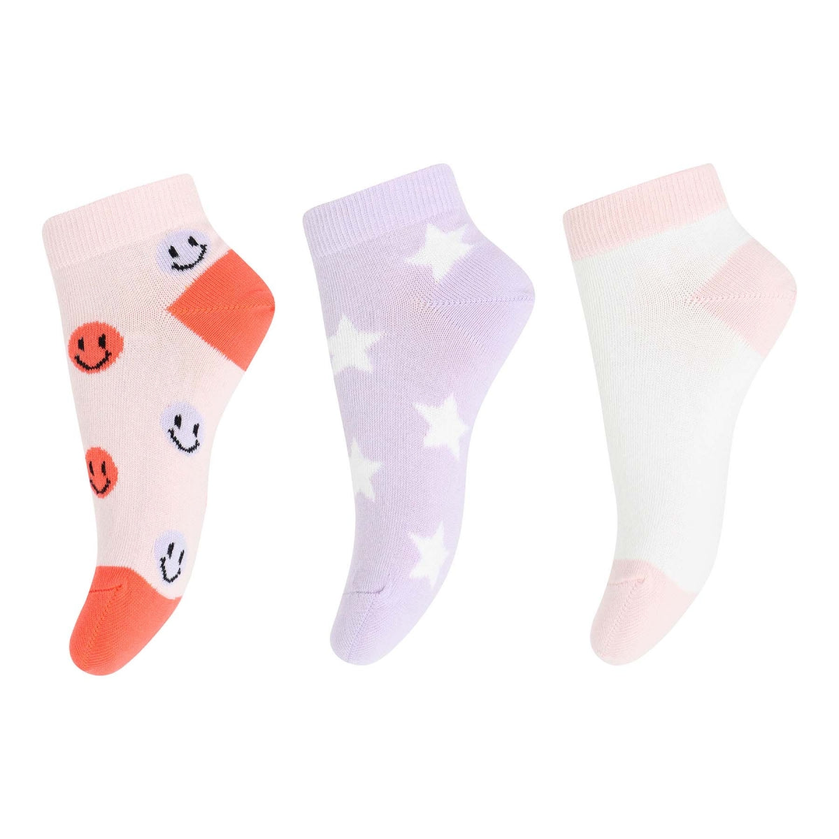Smile Sneakersocken - 3er-Pack