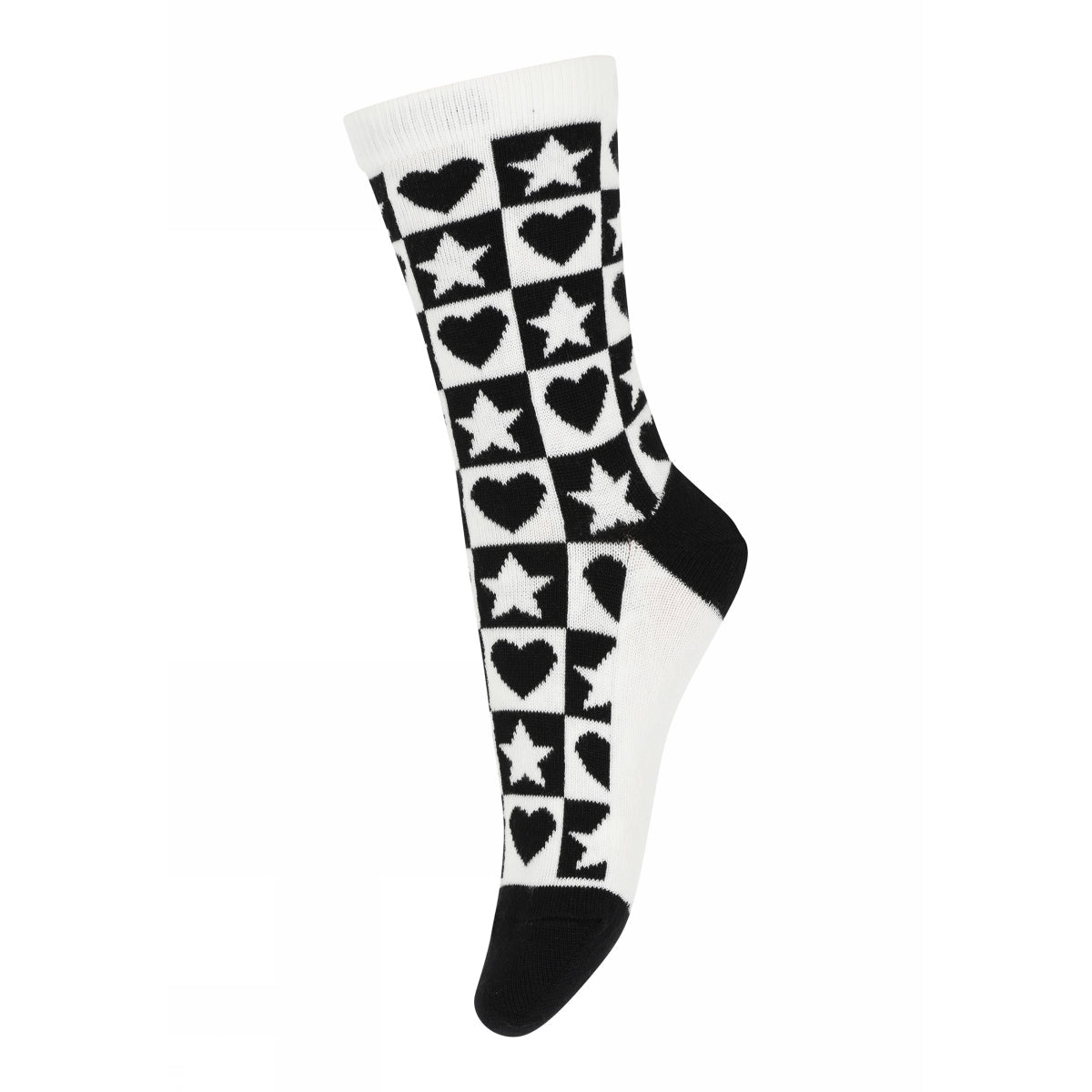 Socken mit Sternen und Herzen