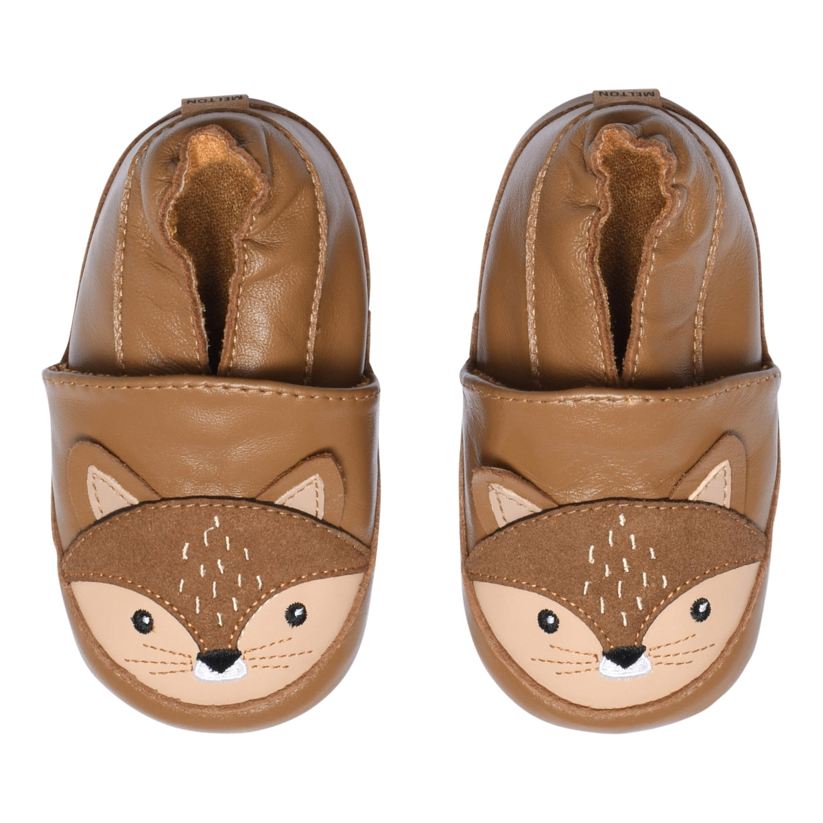 Lederpantoffeln mit Eichhörnchen