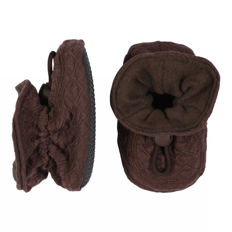 Gesteppte Textil-Hausschuhe