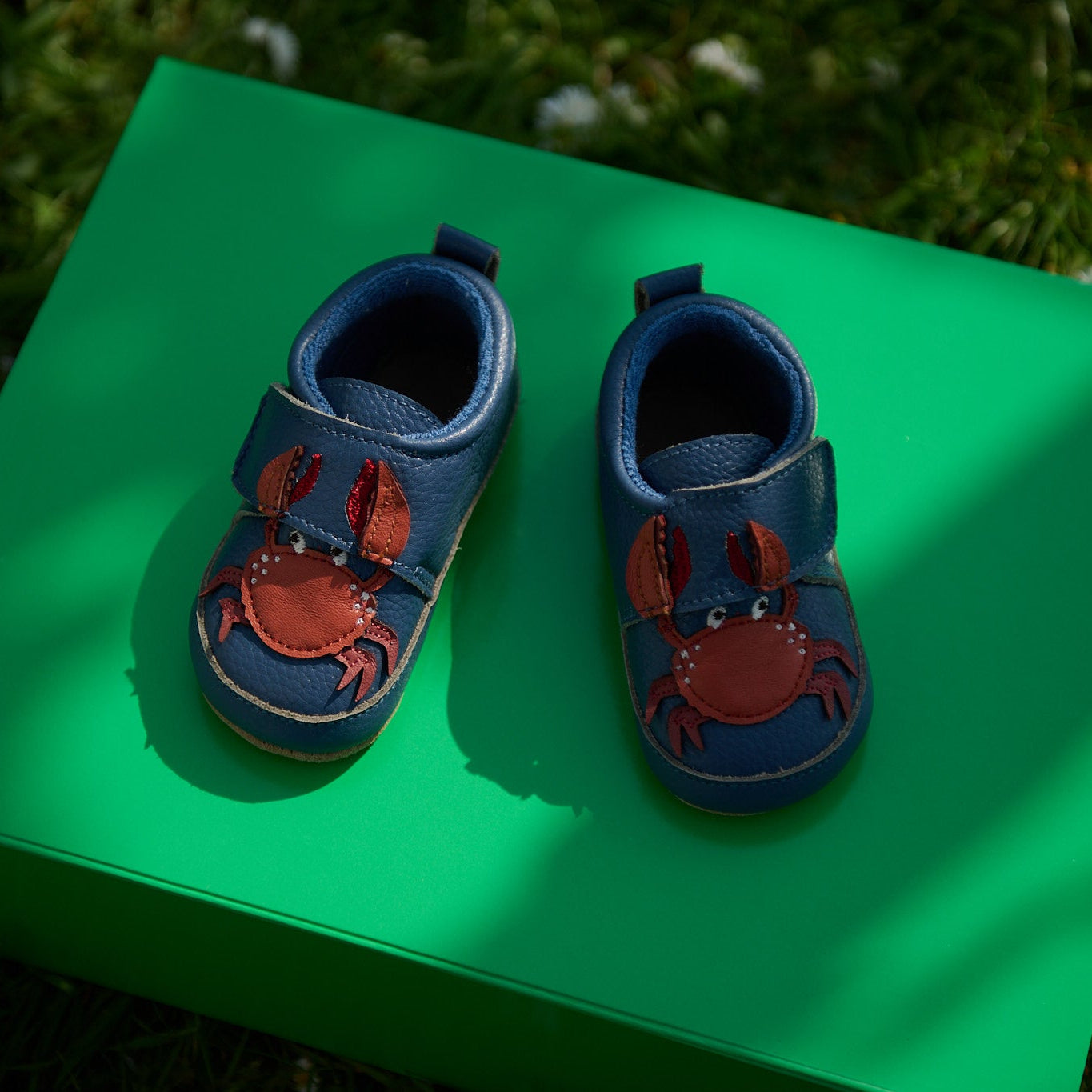 Krabbenlederpantoffeln