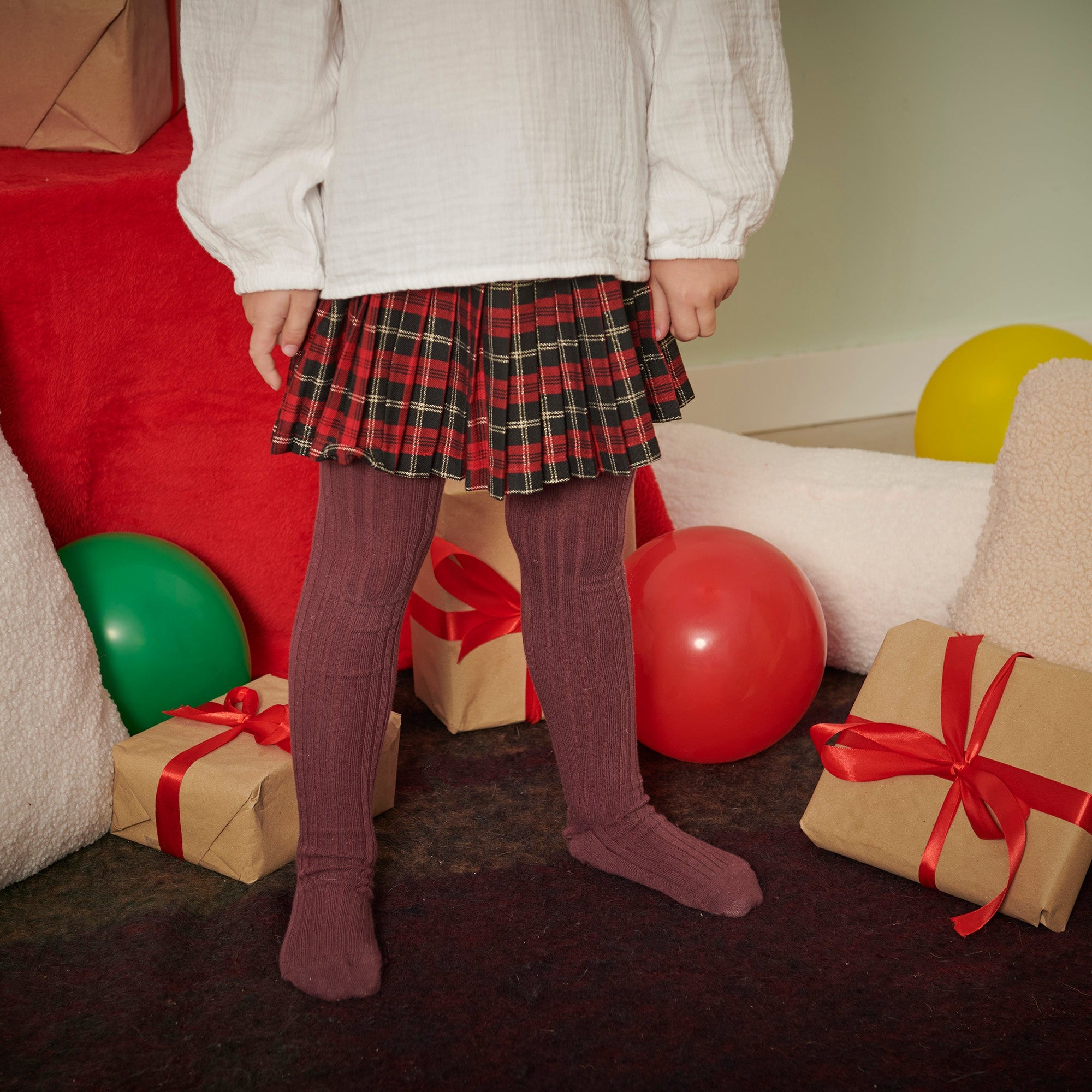 Strumpfhose aus Wollripp