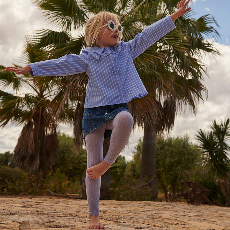 Leggings aus gerippter Baumwolle