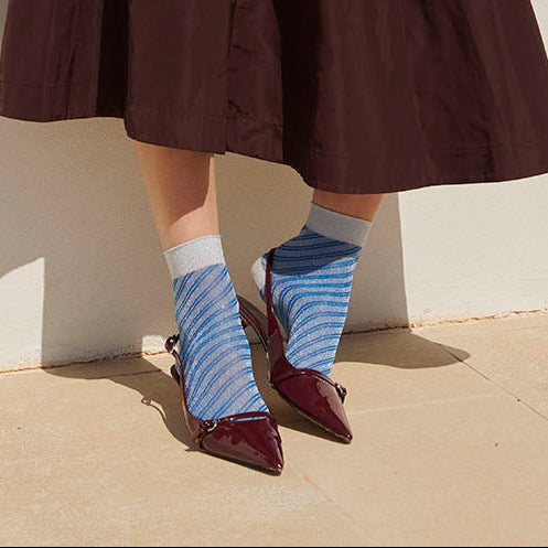 Kurze Glitzersocken Elisa