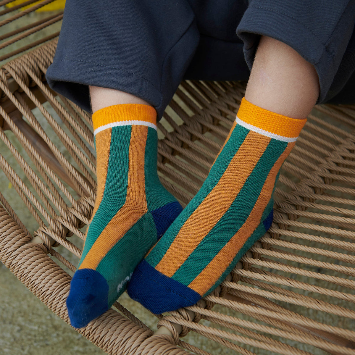 Blockstreifensocken